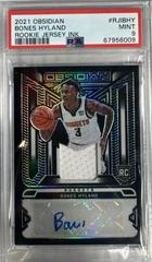 Bones Hyland #RJI-BHY Basketball Cards 2021 Panini Obsidian Rookie Jersey Ink Autographs Prices