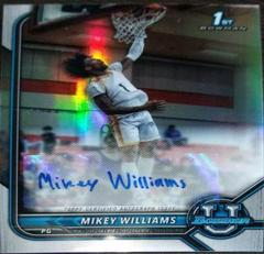 Mikey Williams [Yellow Refractor] Basketball Cards 2021 Bowman University Chrome Autographs Prices