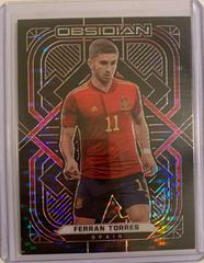 Ferran Torres [Electric Etch Red Pulsar] Soccer Cards 2021 Panini Obsidian Prices