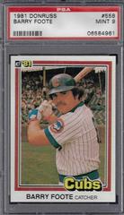 Barry Foote #558 Baseball Cards 1981 Donruss Prices