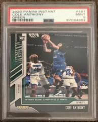 Cole Anthony [Green] Basketball Cards 2020 Panini Instant Prices
