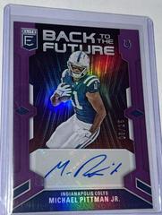 Michael Pittman Jr. [Purple] #BFS-MP Football Cards 2023 Panini Donruss Elite Back to the Future Signatures Prices