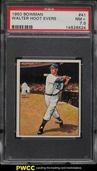 Walter Hoot Evers #41 Baseball Cards 1950 Bowman Prices