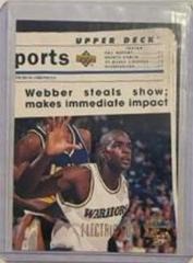 Chris Webber [Electric Gold] #207 Basketball Cards 1993 Upper Deck SE Prices