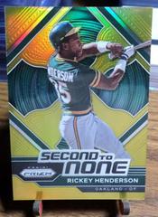 Rickey Henderson [Gold] Baseball Cards 2023 Panini Prizm Second to None Prices