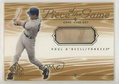 Paul O'Neill Baseball Cards 2001 SP Game Bat Piece of the Game Prices