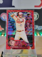 Mike Trout [Red Wave] Baseball Cards 2023 Topps Chrome Prices
