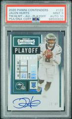 Jalen Hurts [Team Helmet Autograph Playoff] #122 Football Cards 2020 Panini Contenders Prices