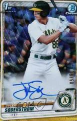 Tyler Soderstrom [Gold Wave Refractor] #CDA-TS Baseball Cards 2020 Bowman Draft Picks Chrome Autographs Prices