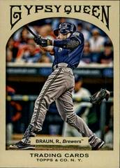 Ryan Braun #37 Baseball Cards 2011 Topps Gypsy Queen Prices