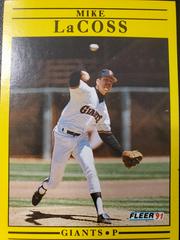 Mike LaCross #264 Baseball Cards 1991 Fleer Prices