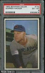 Warren Hacker #144 Baseball Cards 1953 Bowman Color Prices