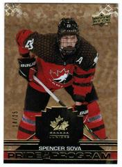 Spencer Sova [Gold Dots] Hockey Cards 2022 Upper Deck Team Canada Juniors Prices