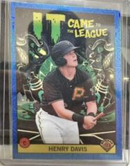 Henry Davis [Blue Refractor Mega Box Mojo] Baseball Cards 2022 Bowman Chrome It Came To The League Prices