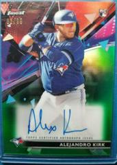 Alejandro Kirk [Green Wave Refractor] Baseball Cards 2021 Topps Finest Autographs Prices