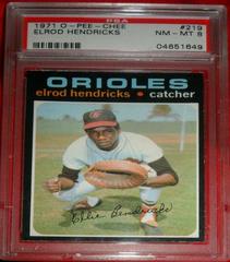 Elrod Hendricks #219 Baseball Cards 1971 O Pee Chee Prices