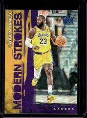 LeBron James [Amethyst] #18 Basketball Cards 2023 Panini Court Kings Modern Strokes Prices