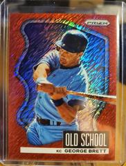 George Brett [Red Shimmer Prizm] #OS-6 Baseball Cards 2022 Panini Prizm Old School Prices