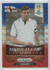 Steven Gerrard [Blue & Red Wave Prizm] #12 Soccer Cards 2014 Panini Prizm World Cup Stars Prices
