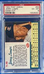 Jerry Lumpe [Hand Cut] #93 Baseball Cards 1962 Post Cereal Prices
