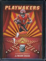 Ja'Marr Chase [Orange] #PM-17 Football Cards 2022 Panini Donruss Elite Playmakers Prices
