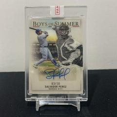 Salvador Perez [Gold] #BOS-SP Baseball Cards 2022 Panini Chronicles Boys of Summer Autographs Prices