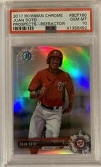 Juan Soto [Refractor] #BCP180 Baseball Cards 2017 Bowman Chrome Prospects Prices