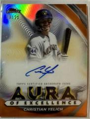Christian Yelich #AEA-CH Baseball Cards 2022 Topps Finest Aura of Excellence Autographs Prices
