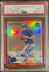 Daniel Jones [Red] #154 Football Cards 2019 Donruss Optic Rated Rookie Autographs Prices