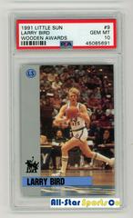 Larry Bird #9 Basketball Cards 1991 Little Sun Wooden Awards Prices