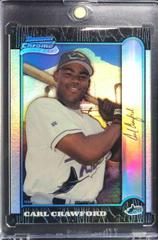 Carl Crawford [Refractor] #440 Baseball Cards 1999 Bowman Chrome International Prices