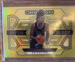 Ja Morant [Yellow Flood] #12 Basketball Cards 2021 Panini Obsidian Pitch Black Prices