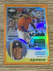 Carlos Correa [Orange] Baseball Cards 2018 Topps Chrome 1983 Prices
