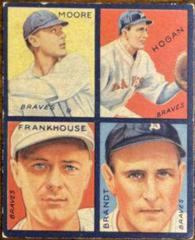 Brandt, Frankhouse, Hogan, Moore #7E Baseball Cards 1935 Goudey 4 in 1 Prices