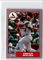 Yadier Molina [Pink] #78B-25 Baseball Cards 2022 Topps Mini 1987 Prices