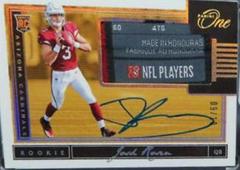 Josh Rosen [Patch Autograph Gold] #11 Football Cards 2018 Panini One Prices