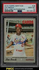 Lou Brock #LB Baseball Cards 2019 Topps Heritage Real One Autographs Prices