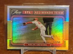 Nolan Arenado [Holo Gold] #AHT-1 Baseball Cards 2022 Panini Three and Two All Hands Team Prices