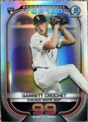 Garrett Crochet Baseball Cards 2021 Bowman Scout’s Top 100 Prices