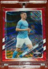 Phil Foden [Red Wave] Soccer Cards 2020 Topps Chrome UEFA Champions League Prices