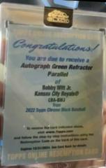 Bobby Witt Jr. [Green] #CBA-BWJ Baseball Cards 2022 Topps Chrome Black Autographs Prices