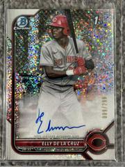 Elly De LA Cruz [Speckle Refractor] #CPA-ED Baseball Cards 2022 Bowman Chrome Prospect Autographs Prices