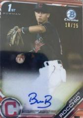 Brayan Rocchio [Orange Wave Refractor] #CPA-BR Baseball Cards 2019 Bowman Chrome Prospects Autographs Prices