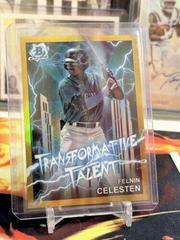 Felnin Celesten [Gold] Baseball Cards 2023 Bowman Draft Transformative Talent Prices
