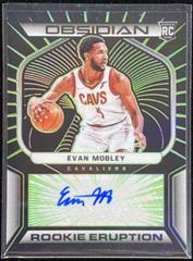 Evan Mobley [Green] Basketball Cards 2021 Panini Obsidian Rookie Eruption Signatures Prices