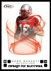 Hank Baskett [Silver] Football Cards 2006 Sage Hit Design for Success Prices