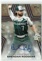 Brendan Rodgers [Gold] Baseball Cards 2023 Topps Series 1 Stars Autographs Prices