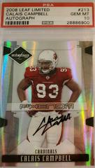 Calais Campbell [Autograph] #213 Football Cards 2008 Leaf Limited Prices