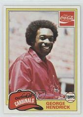 George Hendrick #2 Baseball Cards 1981 Coca Cola Prices