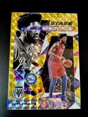 Joel Embiid [Gold Mosaic] Basketball Cards 2019 Panini Mosaic Stare Masters Prices